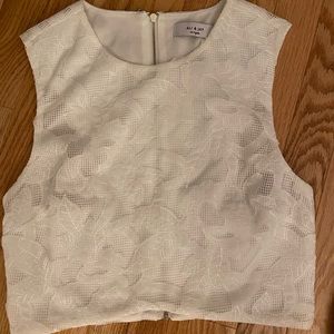Ali and jay White crop top